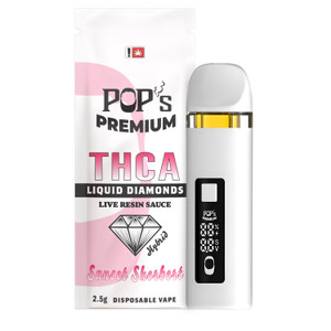 Pops Premium Sunset Sherbert Live Resin Liquid Diamonds Disposable Vape