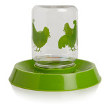 Chicken Feeder or Waterer with Reversible Base