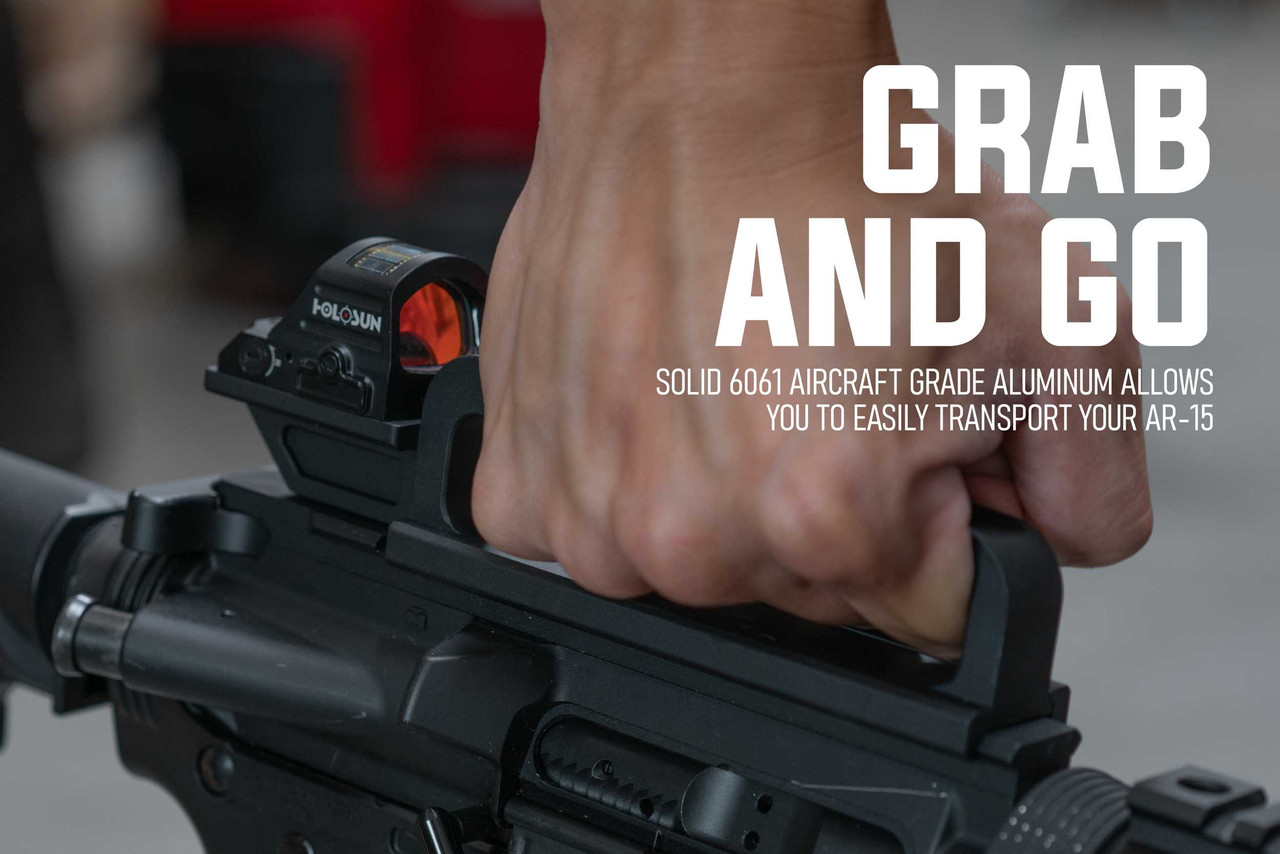 AR-15 Carry Handle with Integrated Micro Red Dot Mount