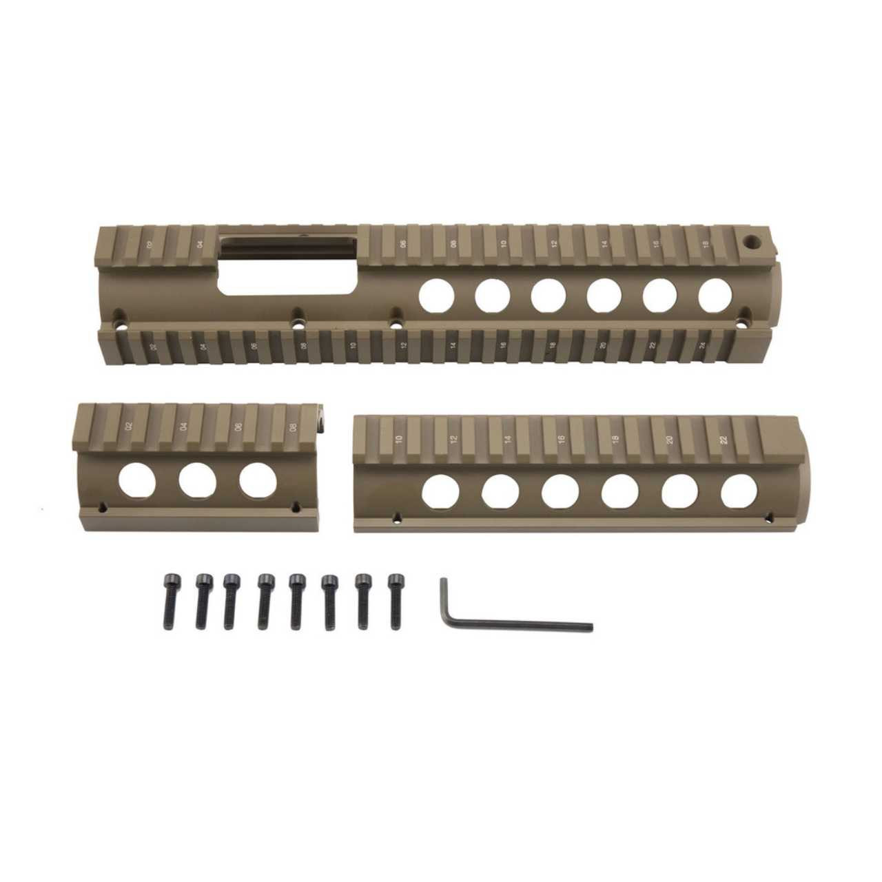 AR-15 Extended Drop-in Quad Rail Handguard FSP Cutout
