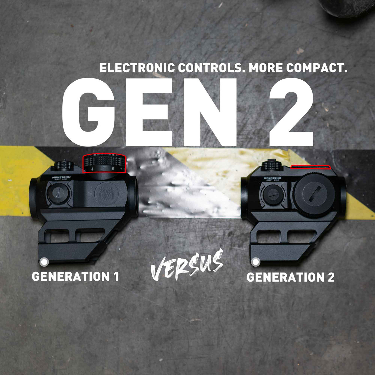 Gen 2 1x20 Ghost Red Dot Sight and Magnifier Set