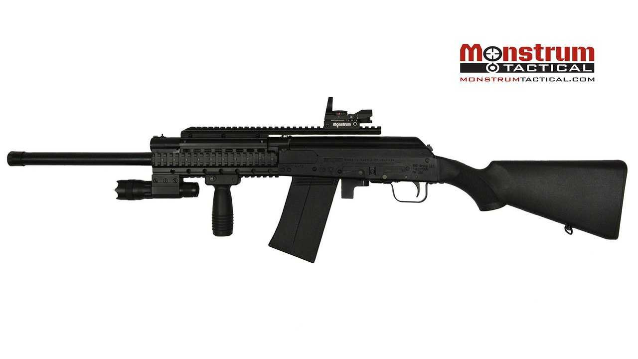 Saiga 12/20 Gauge Shotgun Quad Rail - Black