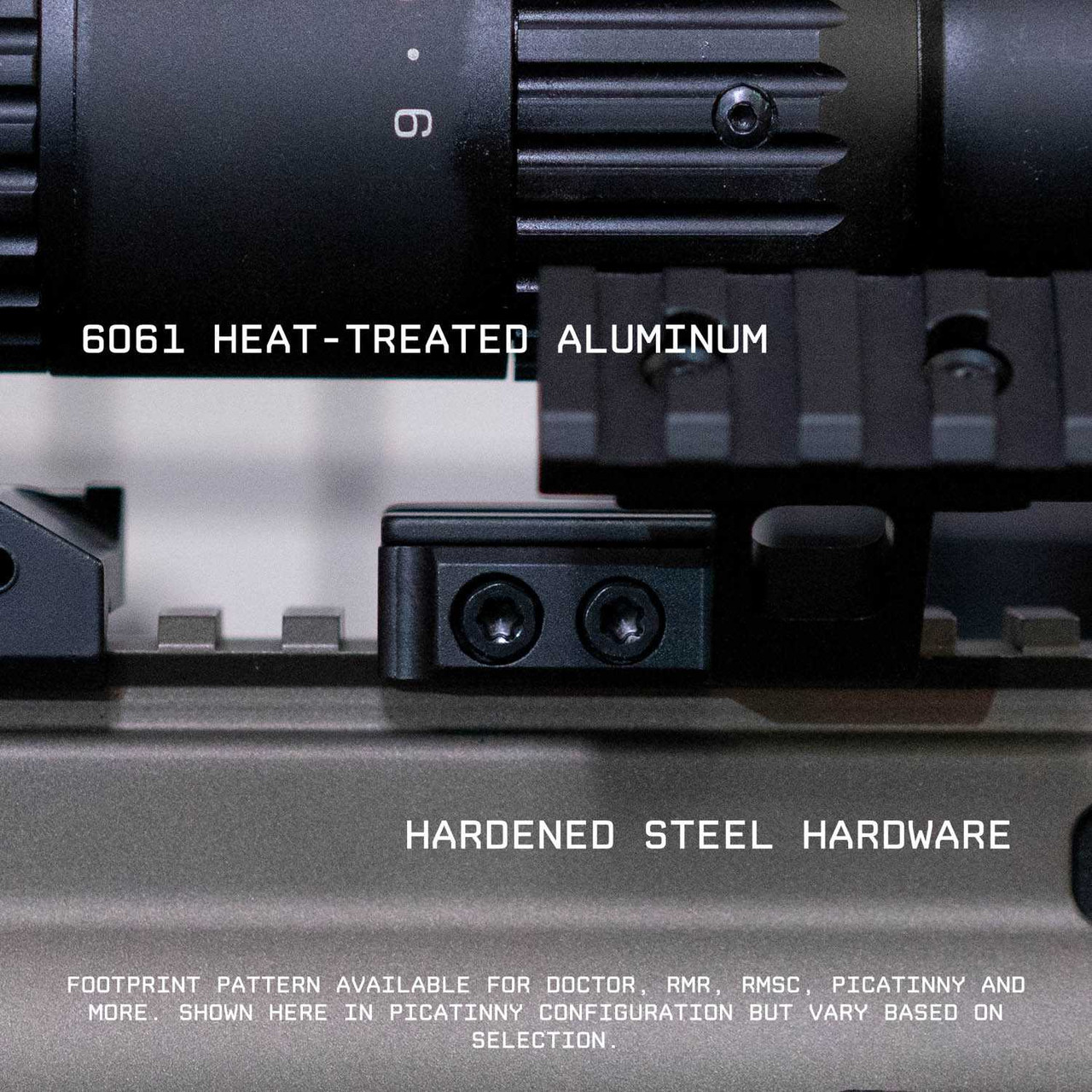 45 Degree Offset Low Profile Picatinny Rail Mount For Red Dot Scope – Black