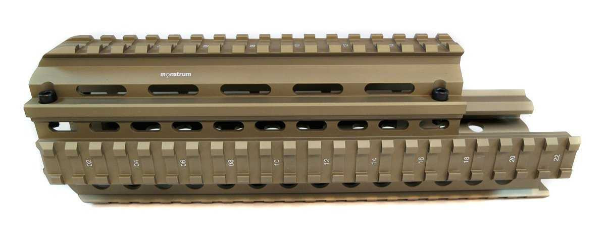 ラグズ Saiga 7.62/5.45/.223 Rifle Quad Rail - Flat Dark Earth