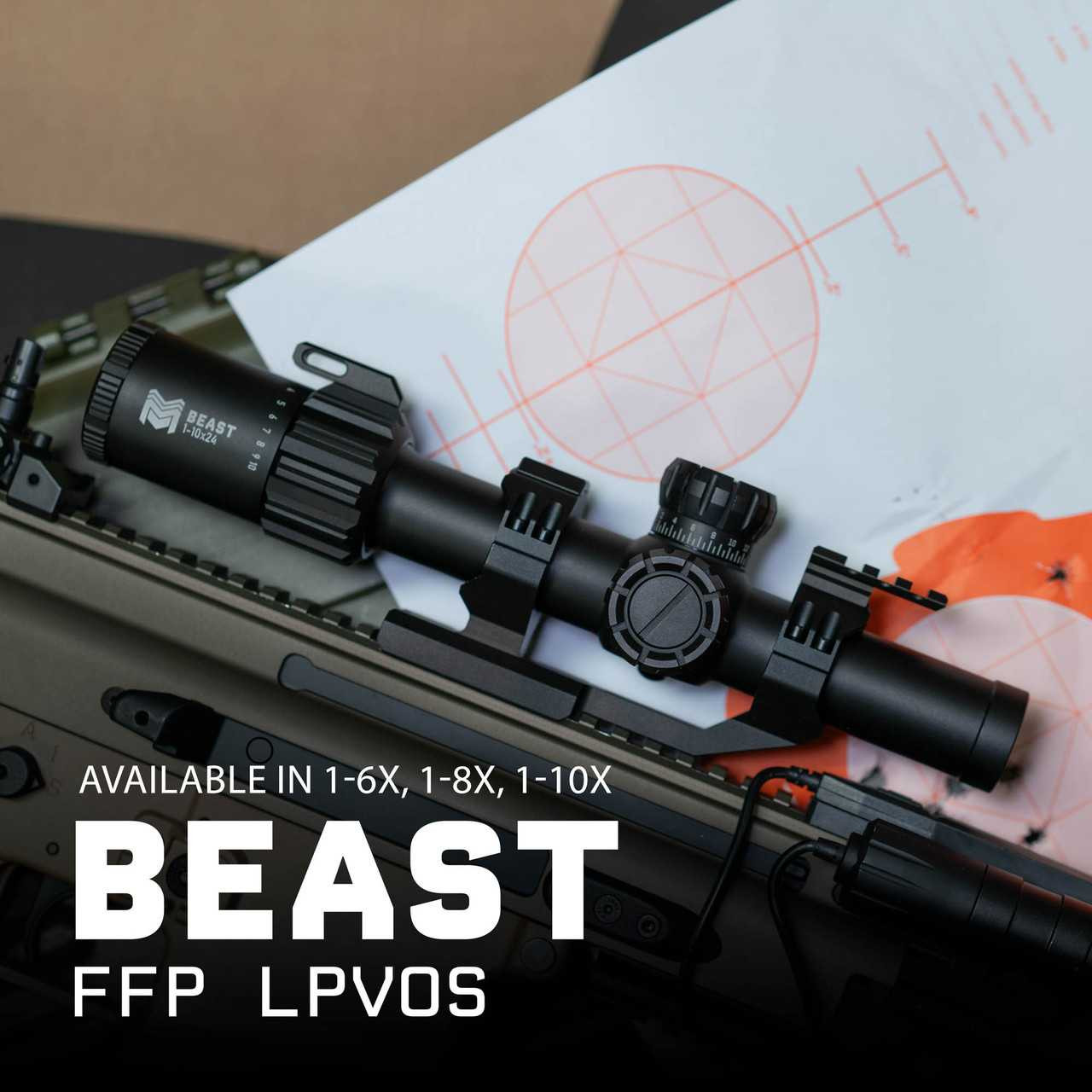 Beast 1-8x24 First Focal Plane LPVO Series