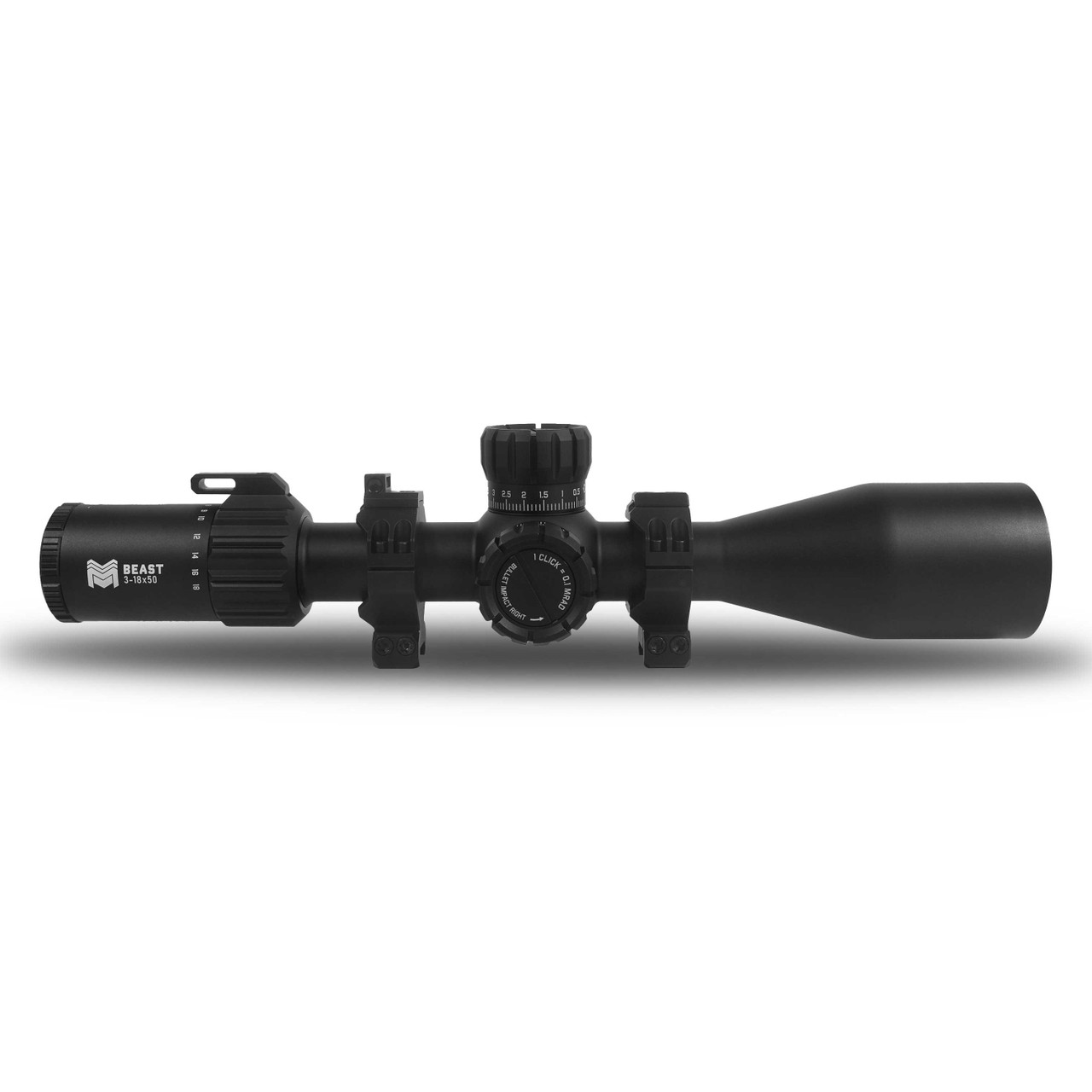 Beast 3-18x50 FFP Scope with Zero Stop
