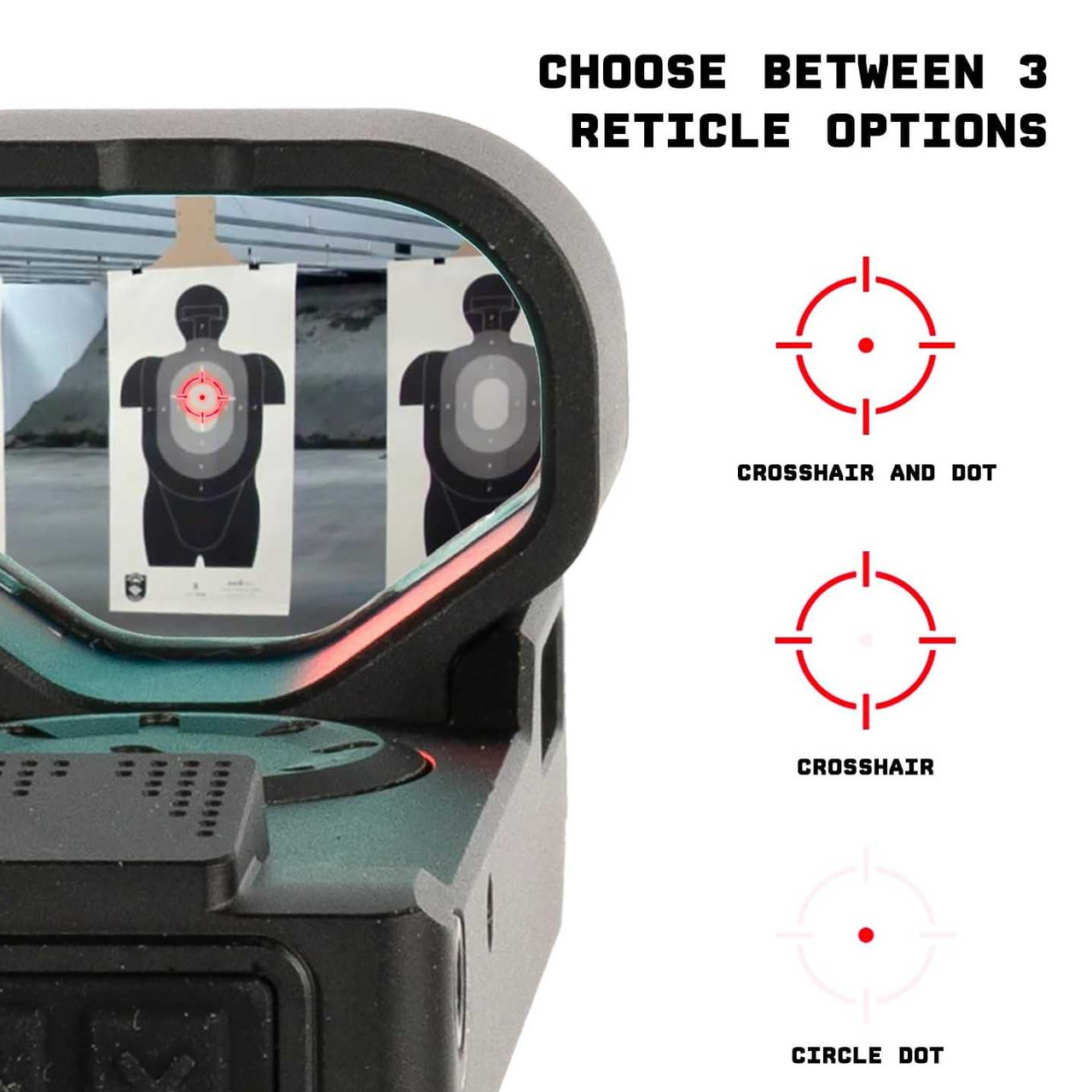 Ares Open Reflex Red Dot Sight with Shake Awake Illumination