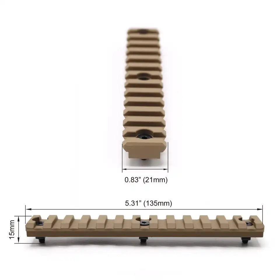 7 Slot/3 Inch Picatinny Rail Section for Keymod