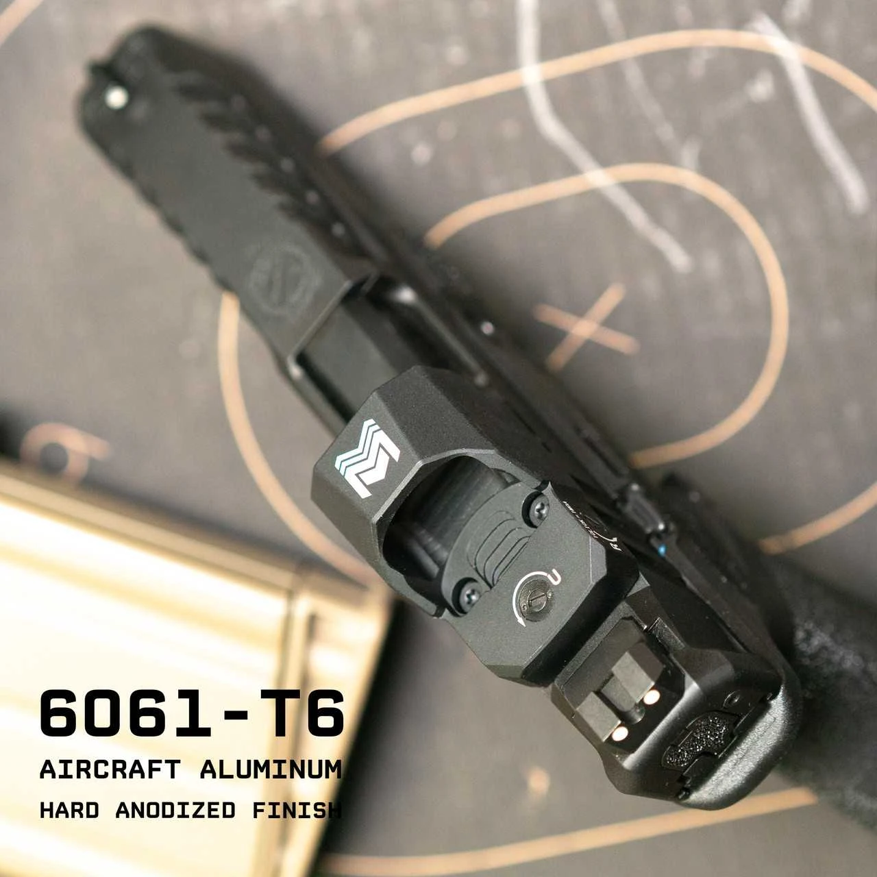 Monstrum Rmsc Monstrum Nitro Pistol Red Dot w/ 3 MOA Dot | K-Series/RMSc - V2 Angled Hood