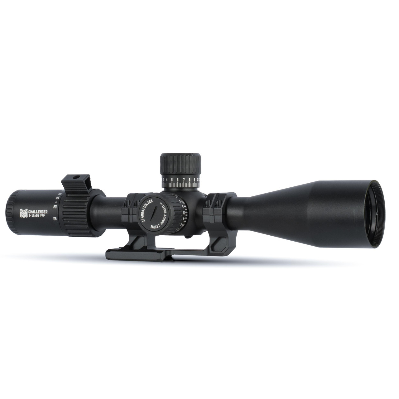 Challenger 3-15x50 FFP Scope with Zero Stop - CM4 - MOA Reticle