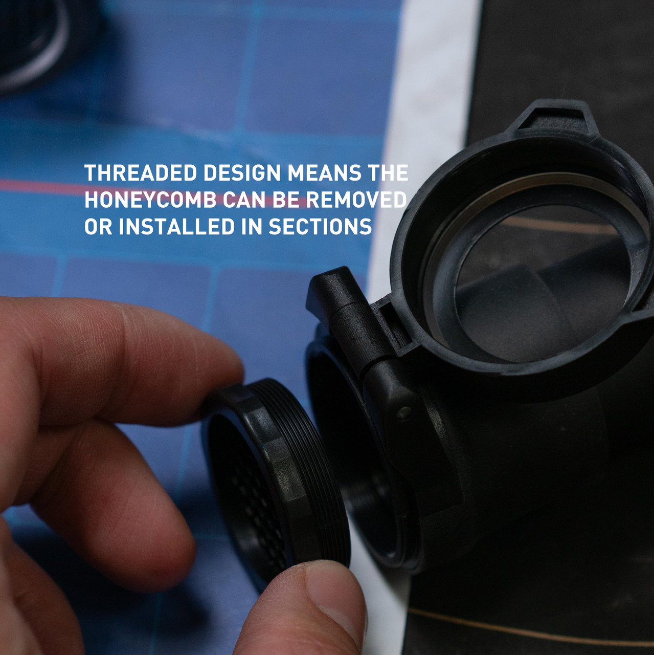 Monstrum Ultra Series Flip-Up Scope Lens Covers with Detachable