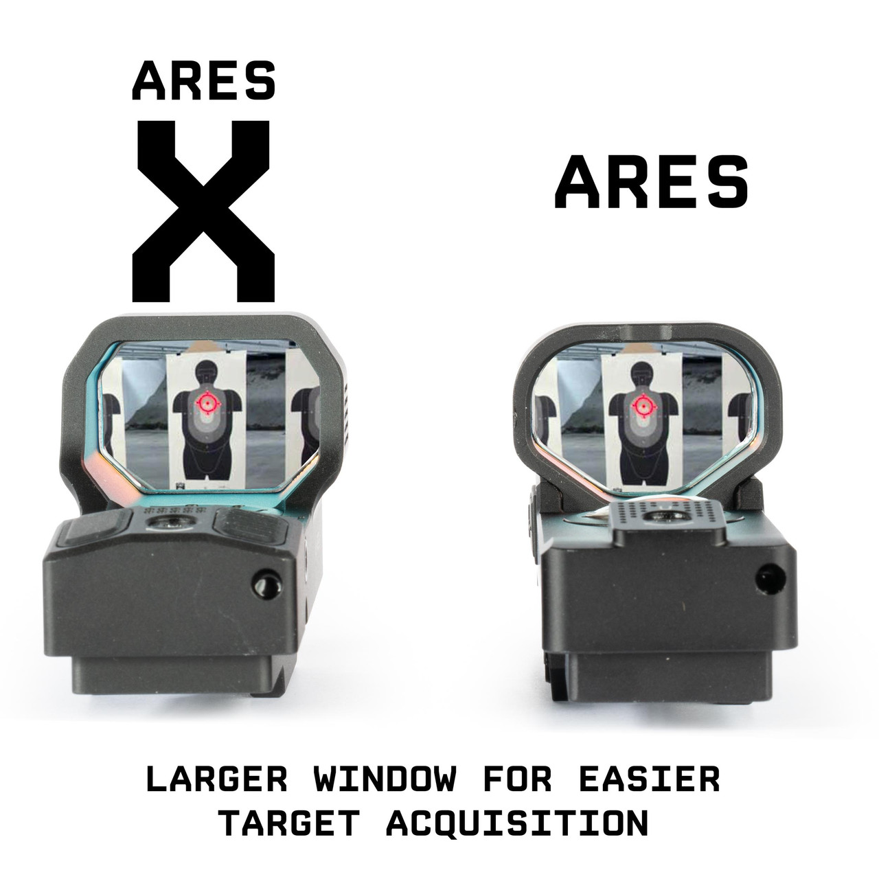 Ares Open Reflex Red Dot Sight with Shake Awake Illumination