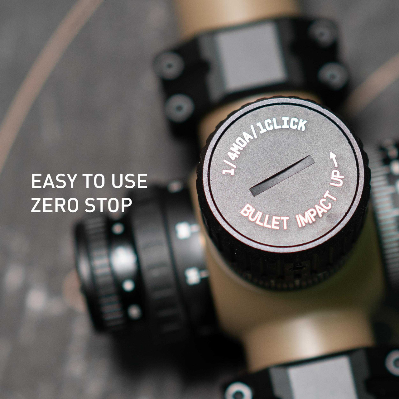 Challenger 6-24x50 FFP Scope with Zero Stop | Flat Dark Earth