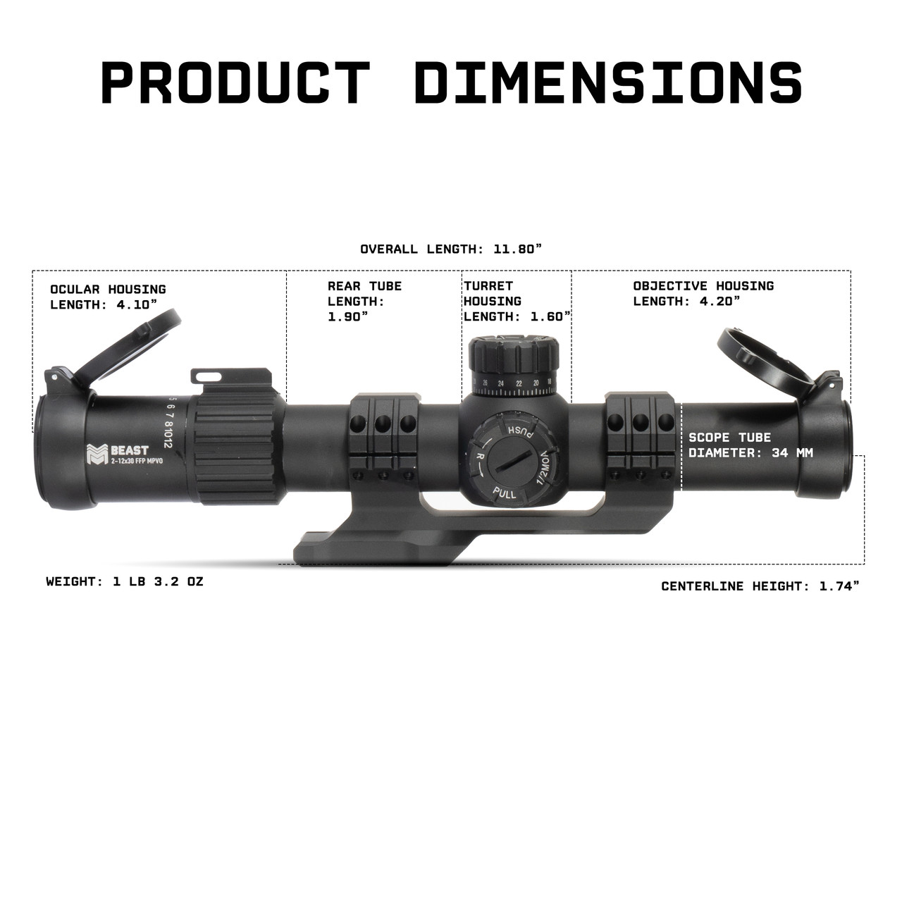 「断捨離価格」BEAST the Special Selection BEST Beast 2-12x FFP Scope
