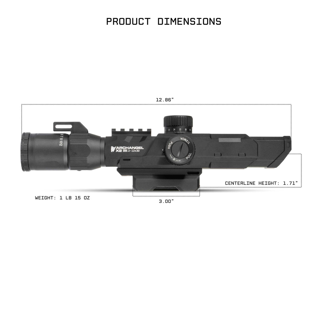 Archangel X2 2-12x30 First Focal Plane MPVO Series