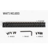 Remington 700 Long Action 17-Slot Picatinny Rail Mossberg Accessories Monstrum Remington 700 Long Action 17-Slot Picatinny Rail Mossberg Accessories Monstrum