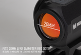 Monstrum Flip-Up Lens Cap Set | for 1x20mm Red Dot Sights