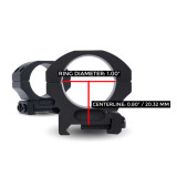 1 inch Precision Picatinny Scope Rings with Level Bubble 1in Scope Rings and Mounts Monstrum 1 inch Precision Picatinny Scope Rings with Level Bubble 1in Scope Rings and Mounts Monstrum