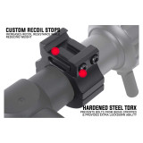 1 inch Precision Picatinny Scope Rings with Level Bubble 1in Scope Rings and Mounts Monstrum 1 inch Precision Picatinny Scope Rings with Level Bubble 1in Scope Rings and Mounts Monstrum