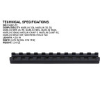 Picatinny Rail Mount with Level for Marlin 336/1894/1895 Series Rifles Ruger Accessories Monstrum Picatinny Rail Mount with Level for Marlin 336/1894/1895 Series Rifles Ruger Accessories Monstrum