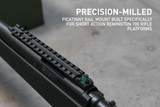 Remington 700 Short Action 17-Slot Picatinny Rail w/ Integrated Level Bubble Accessories Monstrum
