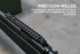 Remington 700 Short Action 17-Slot Picatinny Rail w/ Integrated Level Bubble