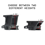 Shrapnel Series Red Dot Riser Mount with Hypergrip QD Quick Release | Compatible with Aimpoint Micro T1/T2 Accessories Monstrum