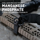 Picatinny Sling Mount with Quick Detach Swivel | 45 Degree Offset Accessories Monstrum