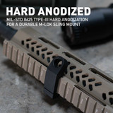 Picatinny Sling Mount with Quick Detach Swivel | 45 Degree Offset Accessories Monstrum