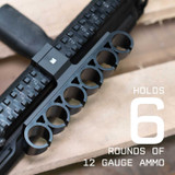 Side Saddle Ammo Holder for 12 Gauge Shotguns Compatible with Picatinny Mounting Platforms New Items Monstrum