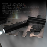 Ember 1000 Lumens Low Profile Weapon Light | Includes Remote Pressure Switch and Cable Clips