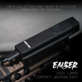 Ember 1000 Lumens Low Profile Weapon Light | Includes Remote Pressure Switch and Cable Clips Rifle Lights Monstrum