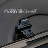 High Profile Adjustable Height Micro Red Dot Riser Mount | Lower 1/3 to 1.93" Center Height