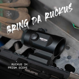 Ruckus 3x Prism Scope with Shake Awake Optics Monstrum Ruckus 3x Prism Scope with Shake Awake Optics Monstrum