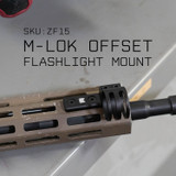 1" Flashlight Mount for M-LOK Rail Systems