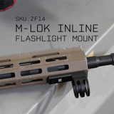 1" Flashlight Mount for M-LOK Rail Systems