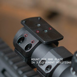 34mm Low Profile Piggyback Red Dot Ring Mount for Rifle Scopes | RMR Footprint 34mm Scope Rings/Mounts Monstrum