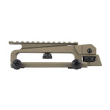 AR-15 Carry Handle with A2 Rear Sight and Optics Rail Mount Accessories Monstrum