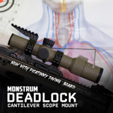 Deadlock Series Scope Mount w/ Picatinny Diving Board Red Dot Mounts Monstrum Deadlock Series Scope Mount w/ Picatinny Diving Board Red Dot Mounts Monstrum