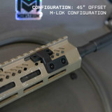 Scout Light Mount Series | Compatible with Surefire M300/M600 Series/Streamlight Protac Series | Slim M-LOK 45 Degree Offset Accessories Monstrum