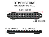 Remington 870 Shotgun Series Picatinny Rail Mount Remington Accessories Monstrum