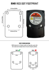 Monstrum Nitro Pistol Red Dot and 3 MOA Dot | RMR - V1 Rounded Hood New Arrivals Monstrum