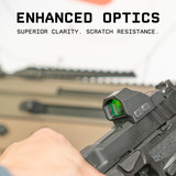 Monstrum Nitro Pistol Red Dot w/ 3 MOA Dot | RMR - V3 Ridged Hood