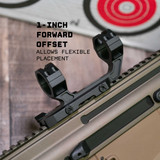 Defcon Series Cantilever Scope Mount with Hypergrip Quick Detach 30mm Scope Rings/Mounts Monstrum