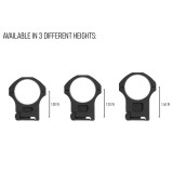 Monstrum Precision V2 Scope Rings with Weaver Anti-Recoil Lugs | Available in 30 mm or 34 mm Diameter 34mm Scope Rings and Mounts 