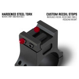 Monstrum Precision V2 Scope Rings with Weaver Anti-Recoil Lugs | Available in 30 mm or 34 mm Diameter 34mm Scope Rings and Mounts 