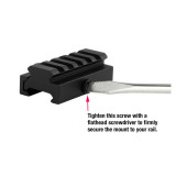 Low Profile Picatinny Riser Mount with Quick Release Accessories Monstrum