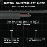 7075 Pro Series Shotgun Barrel Clamp Accessory Mounts V2