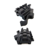 Dual Rail 45/90 Degree Picatinny Riser Mount Red Dots and Sights Accessories Monstrum Dual Rail 45/90 Degree Picatinny Riser Mount Red Dots and Sights Accessories Monstrum