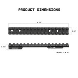Picatinny Rail Mount for Winchester XPR Rifle Platforms | Short Action | 0 MOA Mounts Monstrum